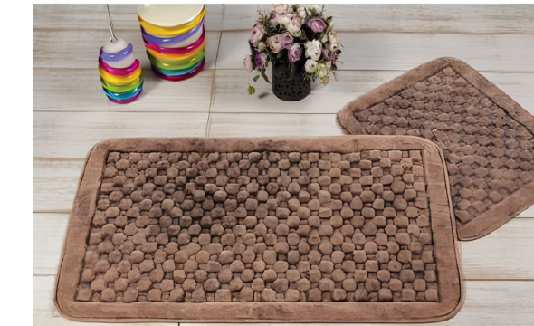 Cotton Jacquard Bath Mat Set – J-014 - Collumn