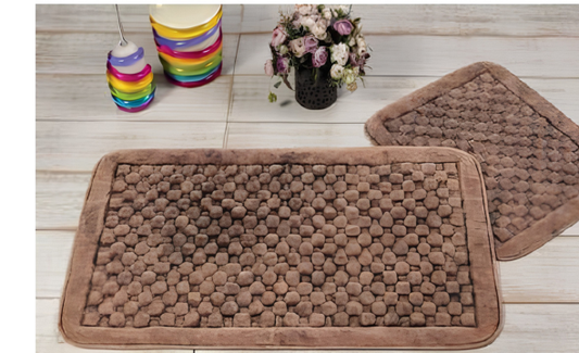 Cotton Jacquard Bath Mat Set – J-014 - Collumn