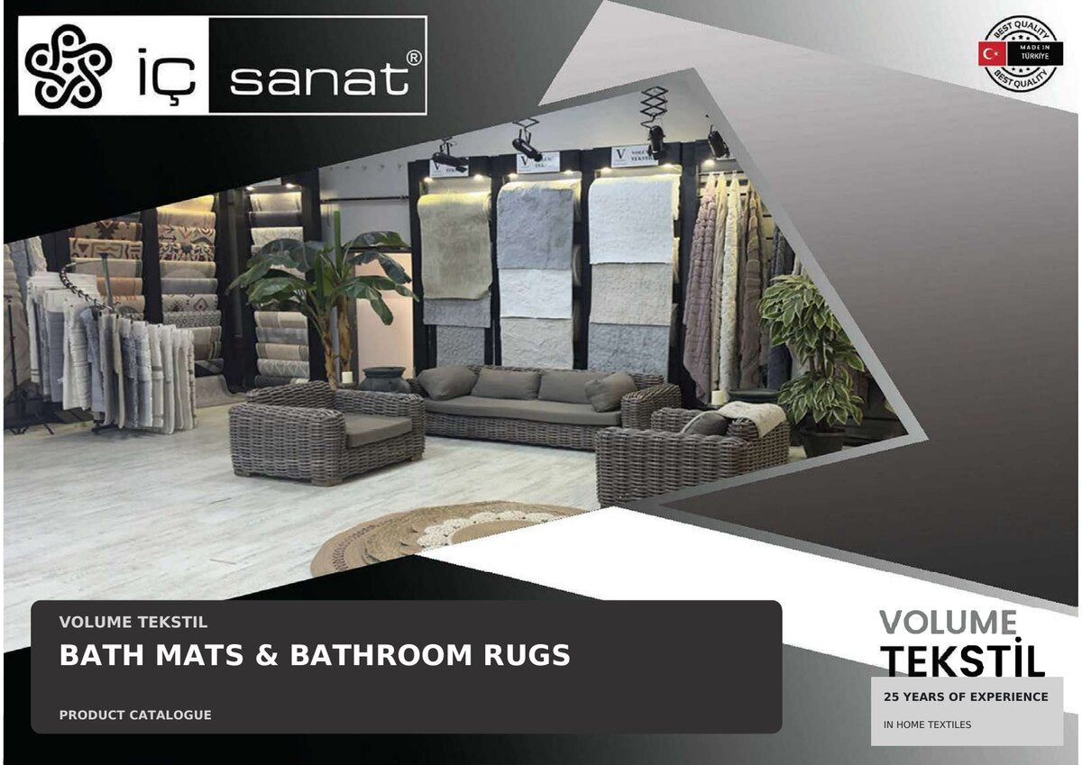 Volume Tekstil Bath Mats and Bathroom Rugs catalogue cover