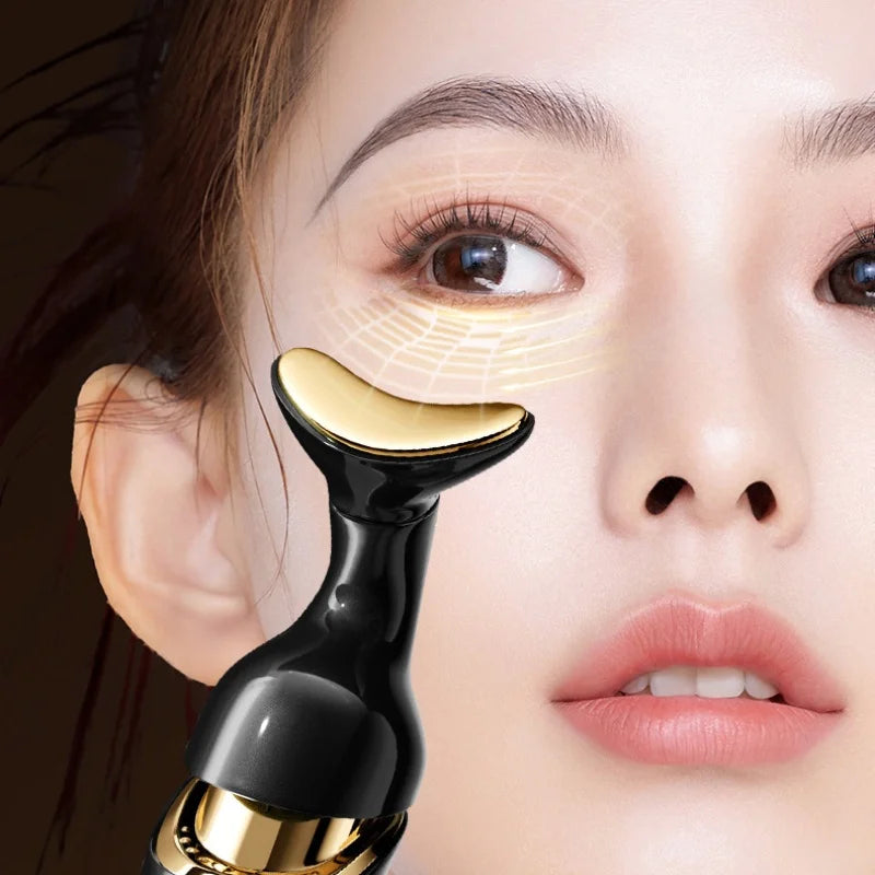 3-in-1 Microcurrent Face, Neck & Eye Massager – Anti-Aging Skin Rejuvenation Beauty Tool