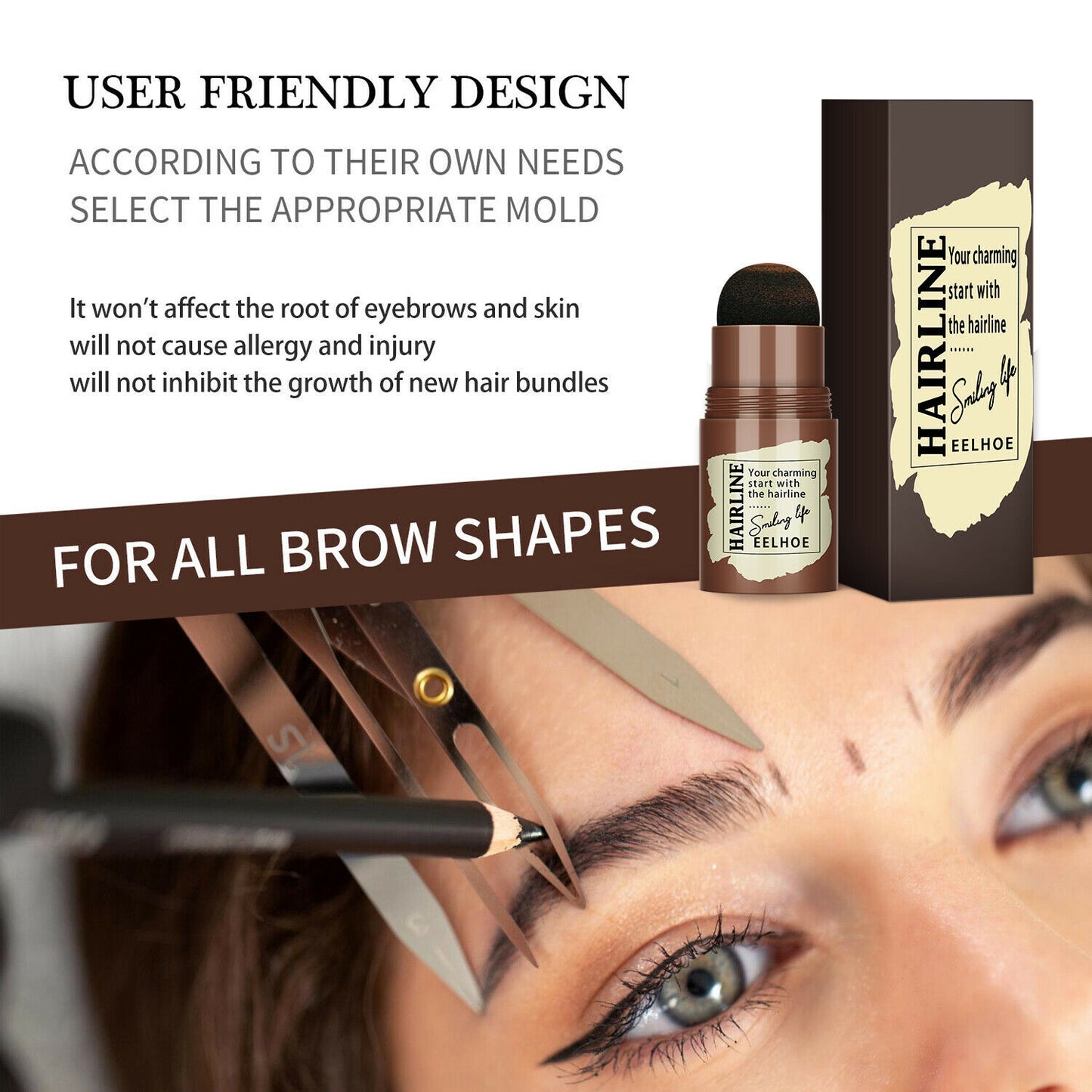 Beautiful Eyebrow Stamp Stencil Kit - Collumn