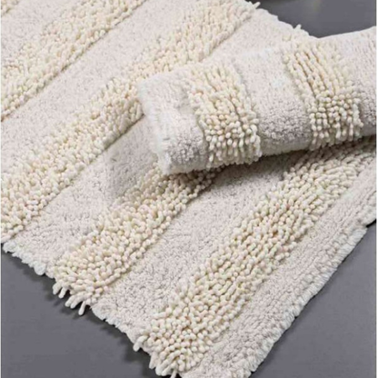 Close-up detail of cotton noodle bath mat model M-001