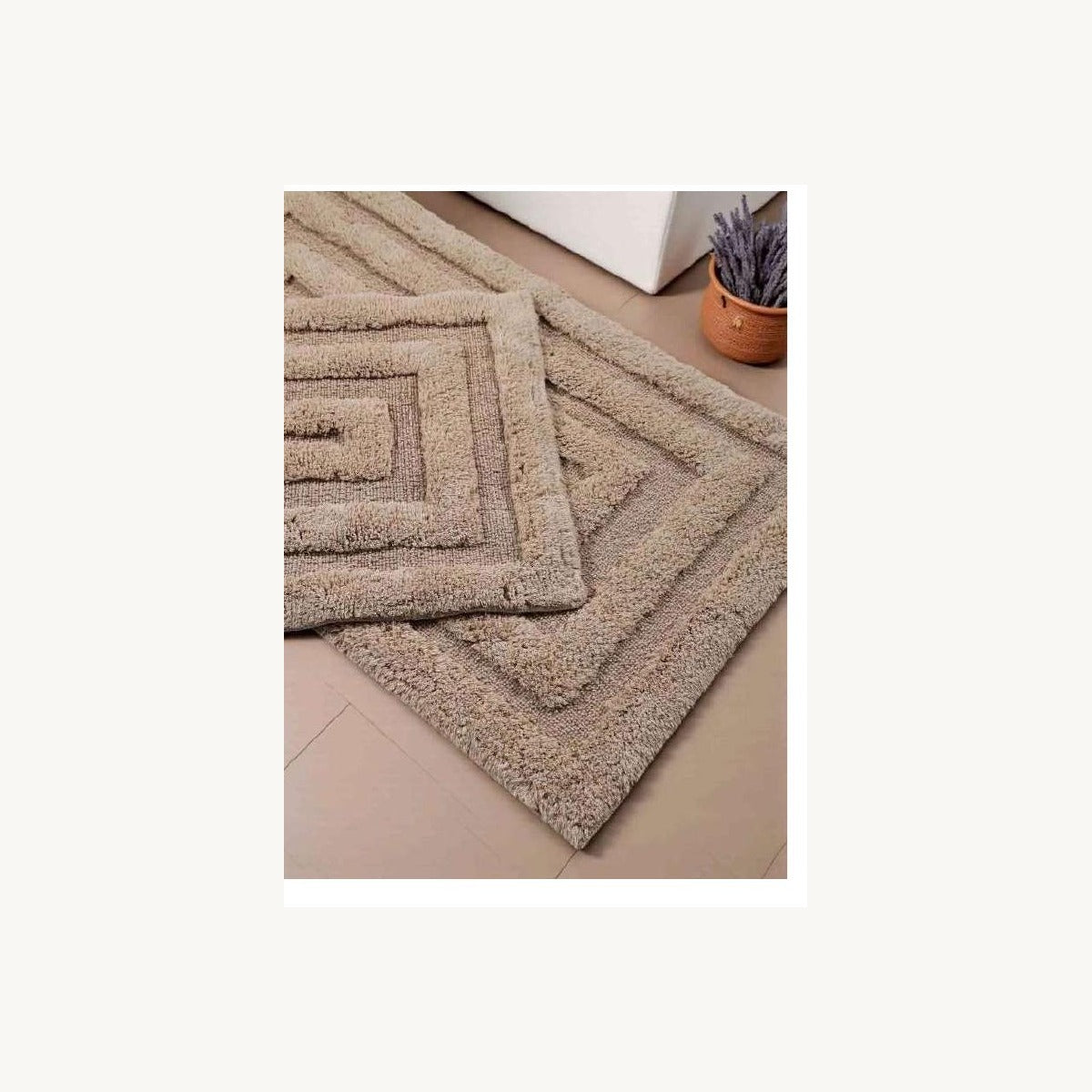Tufted Bath Mat Set – T-016 - Collumn